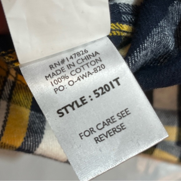 FiveBrother NEW XLT Heavy Flannel plaid Shirt Pearl Snap black yellow TALL MENS - Picture 4 of 13